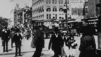 «Нью-Йорк: Бродвей и площадь Юнион (1896)» — обои к фильму #1