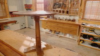Sunburst Veneer Side Table