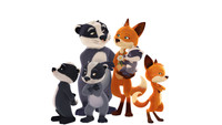 «The Fox-Badger Family (2018)» — обои к мультсериалу #1