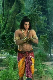 Ravana fails to lift the bow