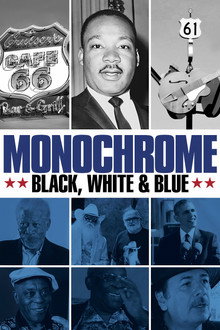 Monochrome: Black, White & Blue poster