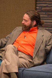Zach Galifianakis Wears a One-Armed Jacket