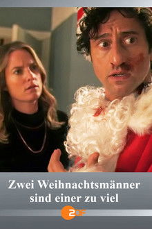 Zwei Weihnachtsmänner sind einer zu viel poster