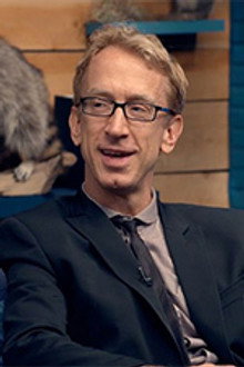 Andy Dick Wears a Black Suit Jacket & Skinny Tie