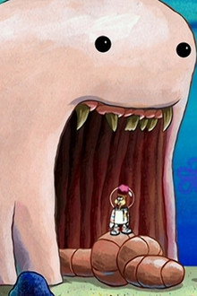 Sandy, SpongeBob, and the Worm