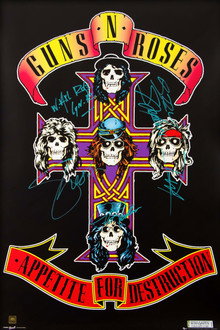 Guns N' Roses - Appetite for Destruction poster
