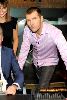 Rhod Gilbert, Nick Hewer, Carol Vorderman