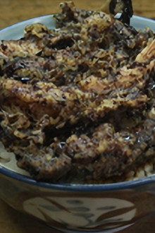 Black Tempura on Rice of Ningyo-cho, Nihon-Bashi, Chuo Ward