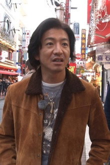Takuya Kimura walks through Yokohama Chinatown.
