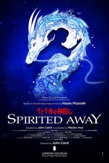 Spirited Away Flying to London poster