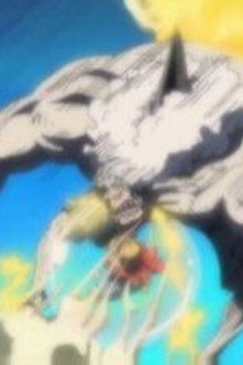 Luffy's All-out Attack! Red Hawk Blasts!