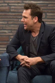 Dane Cook Wears a Black Blazer & Tailored Pants