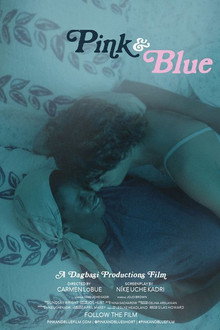 Pink & Blue poster