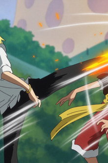 A Heartbreaking Duel! Luffy vs Sanji! (2)