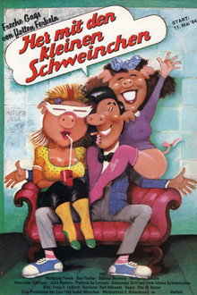 Her mit den kleinen Schweinchen poster