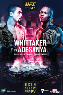 UFC 243: Whittaker vs. Adesanya poster