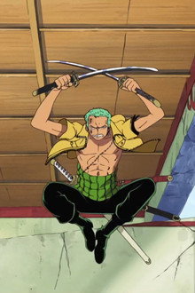 Fierce Sword Attacks! Zoro vs. Kaku, Powerful Sword Fighting Showdown!