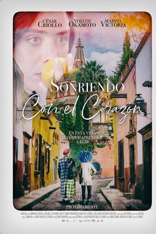 Smile with heart poster