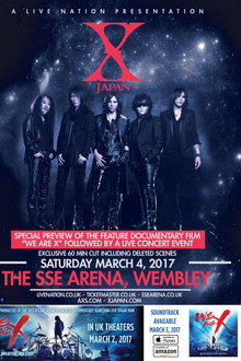 X Japan Live 2017 At The Wembley Arena poster