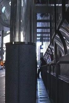 At a bench in Tenjinbashisuji Shopping Arcade, Osaka