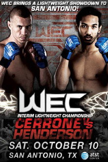 WEC 43: Cerrone vs. Henderson poster