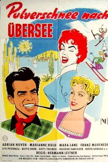 Pulverschnee nach Übersee poster