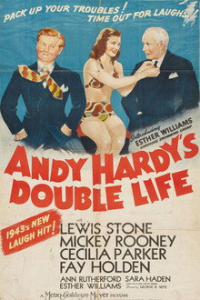 Andy Hardy's Double Life poster