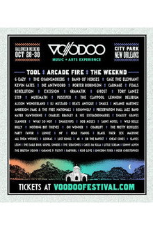 Arcade Fire 2016-10-31 Voodoo Music + Arts Experience, New Orleans poster