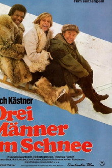 Drei Männer im Schnee poster