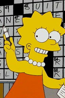 Homer and Lisa Exchange Cross Words