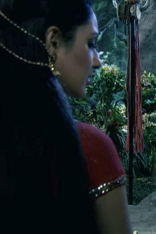 Rama meets Sita in the forest