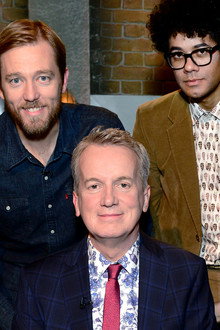 Richard Ayoade, Alun Cochrane, Gabby Logan
