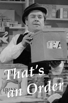 That's an Order poster