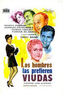 Los hombres las prefieren viudas poster