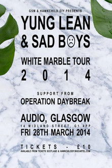 Sadboys: White Marble Tour 2014 poster