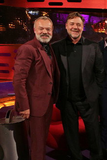 Russell Crowe, Ryan Gosling, Jodie Foster, Greg Davies, Tom Daley, Sir Elton John