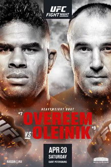 UFC Fight Night 149: Overeem vs. Oleinik poster