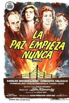 La paz empieza nunca poster