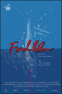 Fond bleu poster