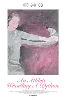 An Athlete Wrestling A Python poster