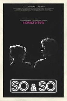 So & So poster