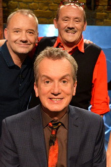 Brendan O'Carroll, Bob Mortimer, Rachel Riley