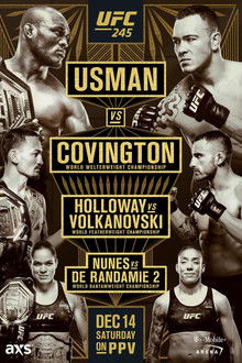 UFC 245: Usman vs. Covington poster