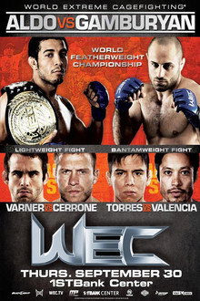 WEC 51: Aldo vs. Gamburyan poster