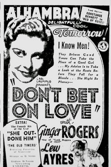 Don't Bet on Love poster