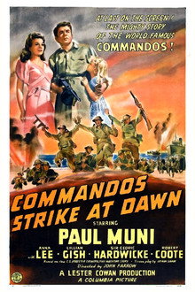 Commandos Strike at Dawn poster