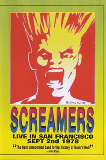 Screamers – Live In San Francisco: Sept 2nd 1978 poster