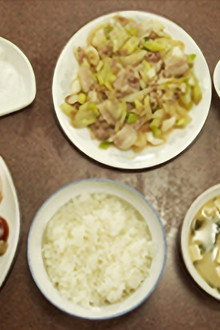 Leek and Meat Stir-Fry of Shin-Maruko, Kawasaki City, Kanagawa Prefecture