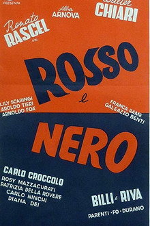 Rosso e nero poster