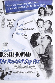 She Wouldn't Say Yes poster